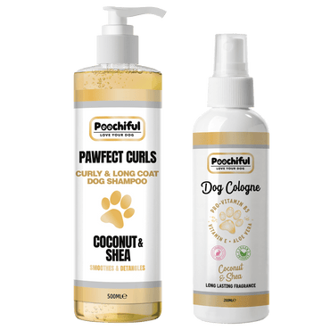 Pawfect Curls Dog Shampoo 500ml + Coconut and Shea 200ml Cologne Spray Bundle